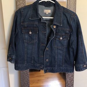 Crop jean jacket